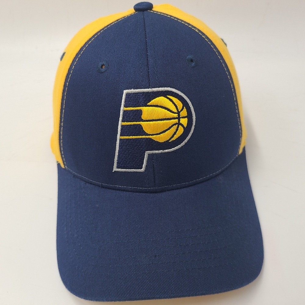 Indiana Pacers Hat‎ Snapback Blue Yellow NBA Basketball Logo Lucas Oil SGA Men